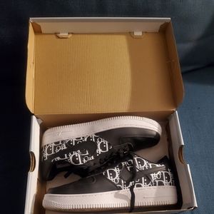 Nike Customs Dior Black Air Force 1